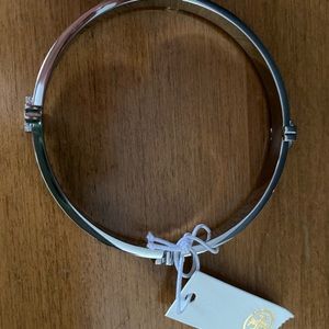 Tory Burch silver bangle new with tags